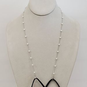 2Pcs Pearl chain facemask holder/ Glasses strap